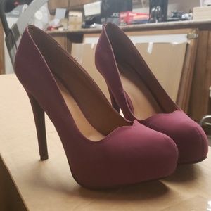 Plum heels